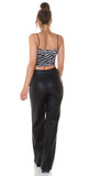 Animal crop top s košíkmi Zebra
