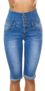 Dámske džínsové capri nohavice