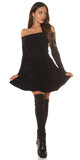 Fashionista vysoká Áčková sukňa Čierna