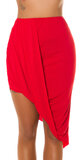 Viskózová plážová sukňa TWIST Červená