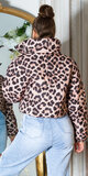 Nylonová krátka zimná bunda LEO Leopard