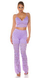 Čipkovaný nohavicový set Lilac