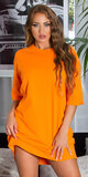 Dámske tričkové šaty Oranžová
