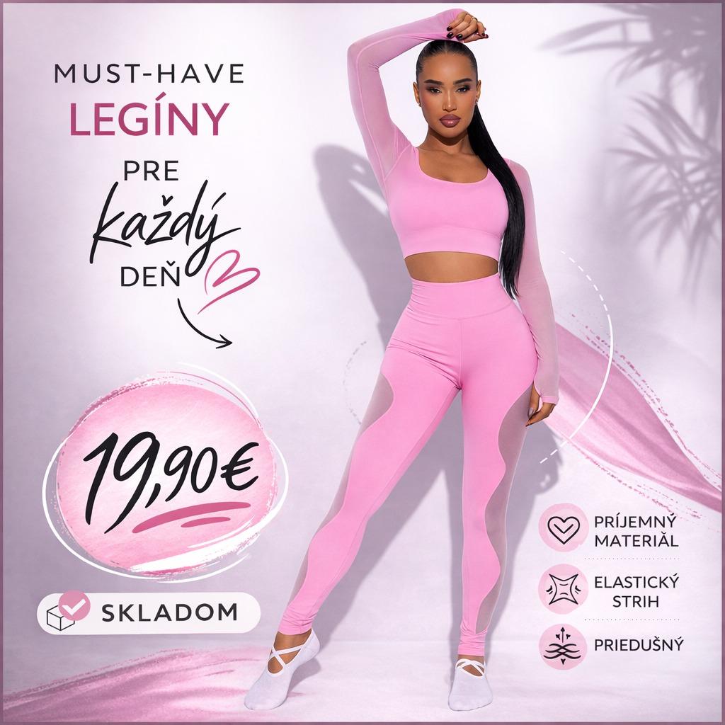 ???? Must-have legíny pre každodenný komfort a štýl!Hľadáš kúsok, v ktorom sa budeš cítiť pohodlne, sebavedomo a zároveň štýlovo? ✨ Tieto legíny sú presne to, čo potrebuješ do fitka aj na bežné nosenie???? https://najlepsiamoda.sk/damske-leginy/ruzove-sportove-leginy-s-vysokym-pasom-a-sietkovymi-detailmi✔️ Príjemný a priedušný materiál ✔️ Elastický strih, ktorý zvýrazní postavu ✔️ Perfektné na tréning aj voľný časA teraz najlepšie? ???? Len za 19,90 €!Neváhaj a dopraj si komfort, ktorý si zamiluješ ????